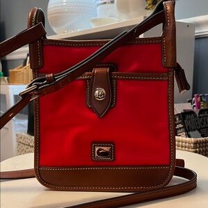Dooney and Bourke wayfarer collection Red and Brown Crossbody Bag